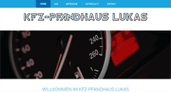 Desktop Screenshot of kfzpfandhaus-lukas.de